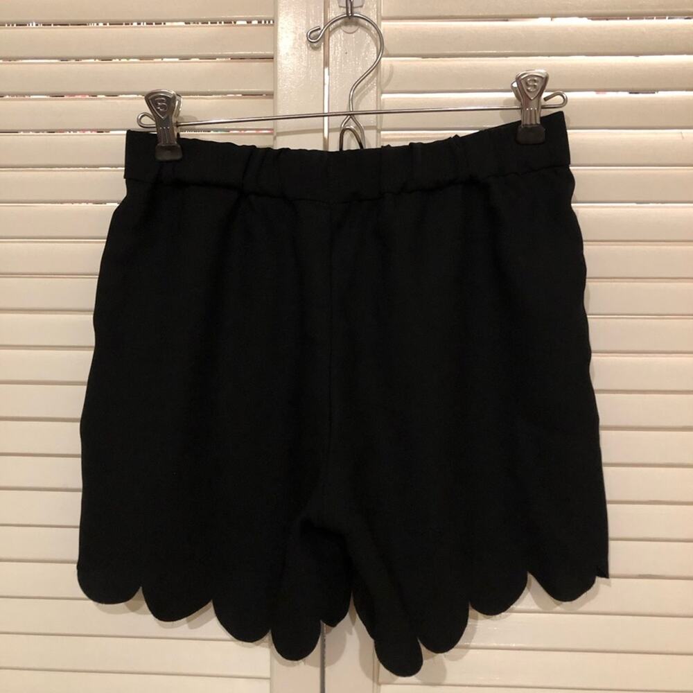 Madewell Scalloped Hem Pull On Shorts Black - Picture 9 of 11